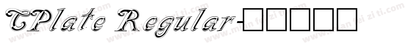 CPlate Regular字体转换